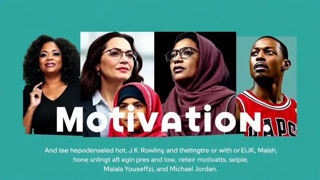 Real-life success stories fueled by motivation