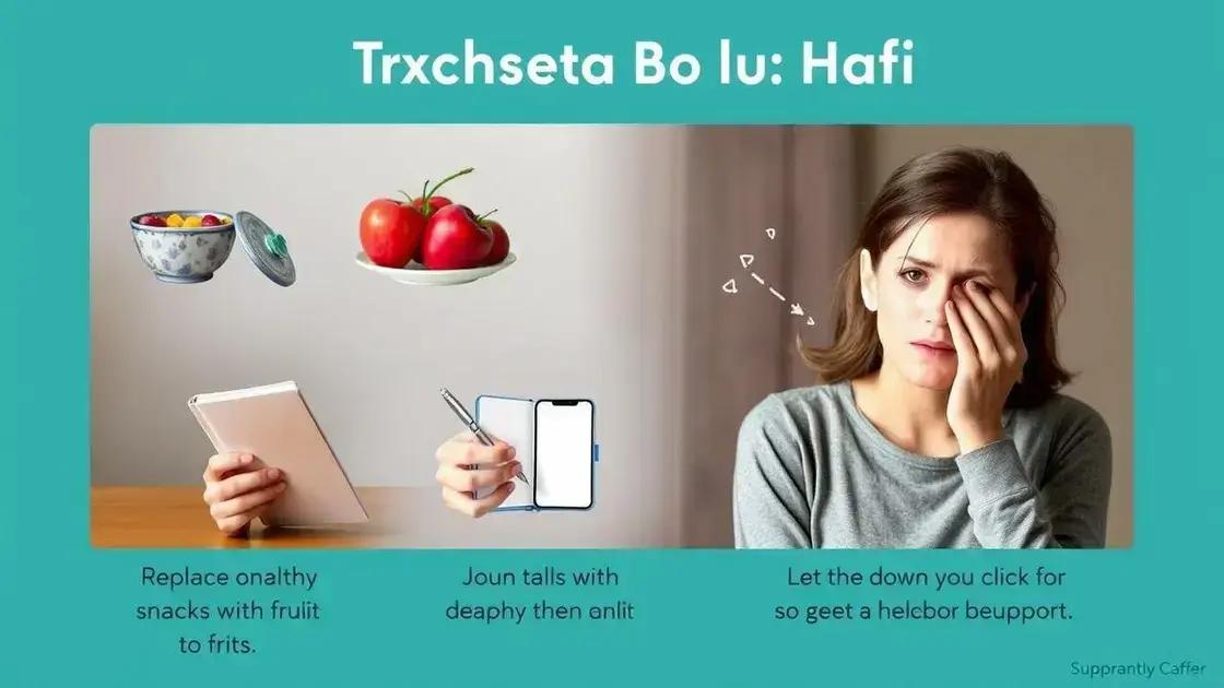 Breaking bad habits: Tips and tricks