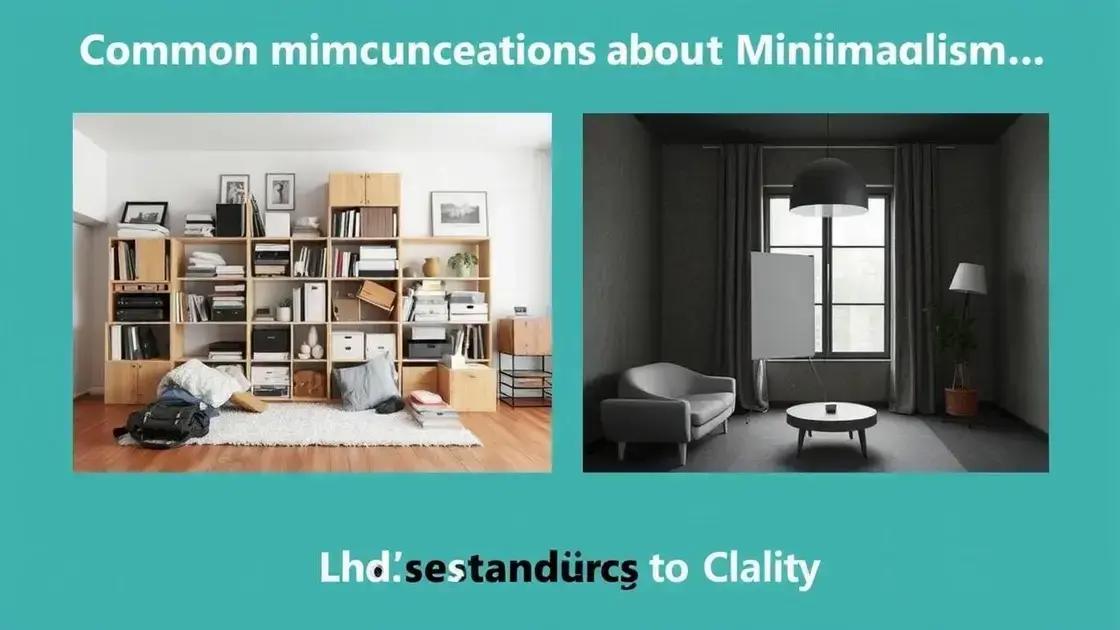 Common misconceptions about minimalism