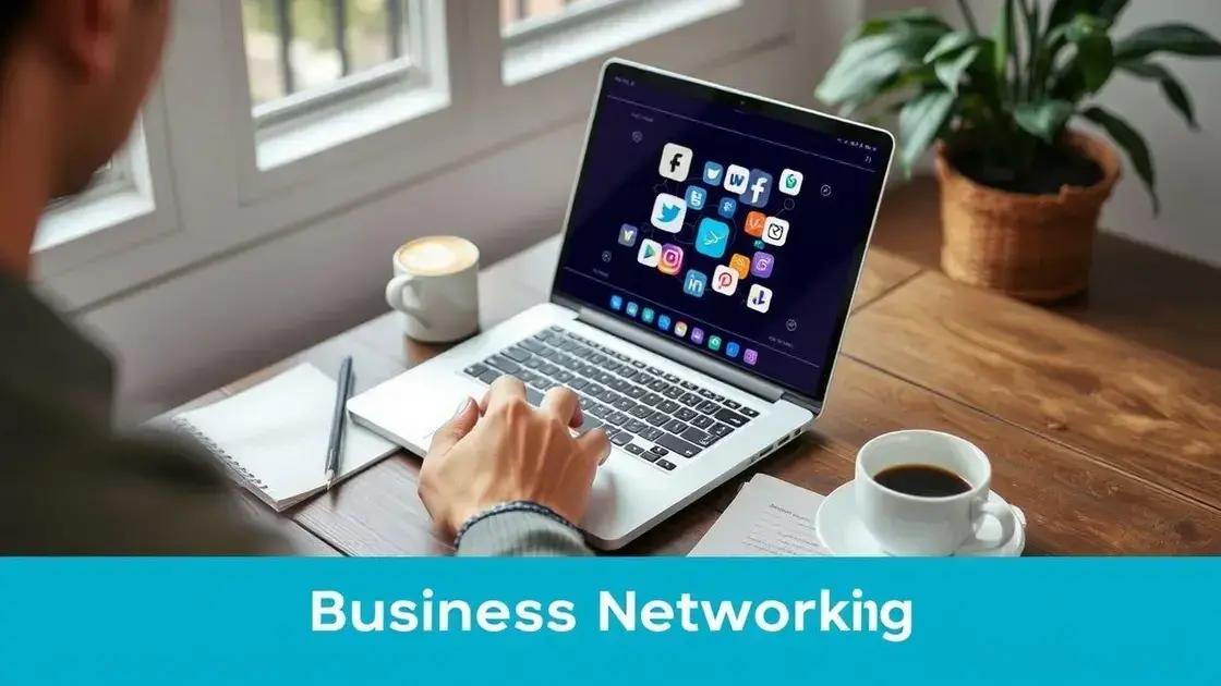Utilizing social media for business networking